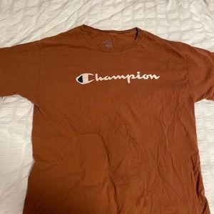 brown champion tee.